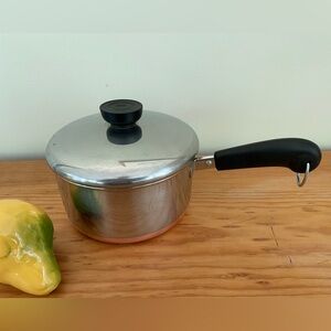 Revere Ware 1801 Copper Clad 1 1/2 Quart Sauce Pan Pot & Lid  Clinton, ILL